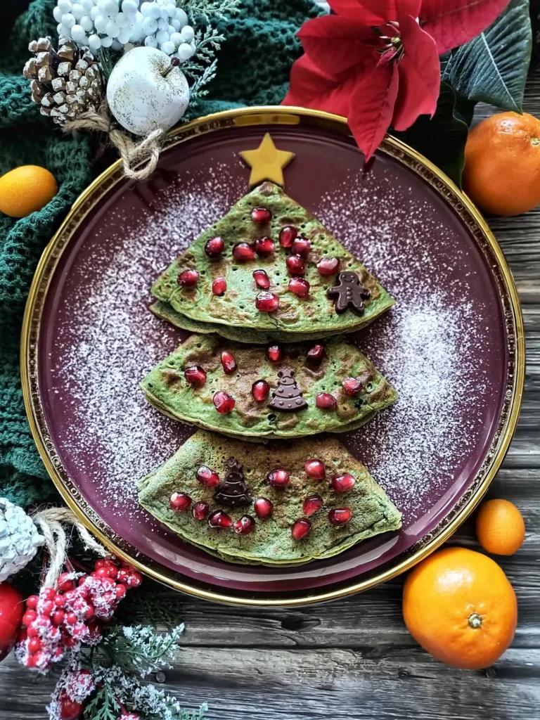 Choinka - zdjęcie świątecznej choinki z naleśników